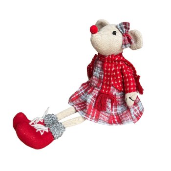 Ratinho Natalino Menina - 45cm