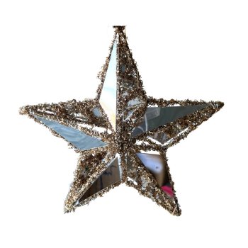 Enfeite de Natal Estrela Decorativa com Led - 30cm