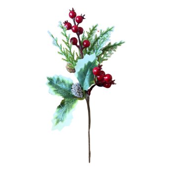 Mini Galho Natalino com Frutinhas Berry - 26cm