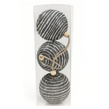 Bola Decorada Chumbo Box com 3 - 8cm