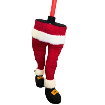 Perna de Papai Noel Com Movimento - 22cm