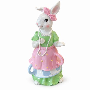 Enfeite Coelho Candy Decorativo 45cm 100% Resina