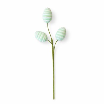 Galho Decorativo Páscoa Ovos Verde 46cm