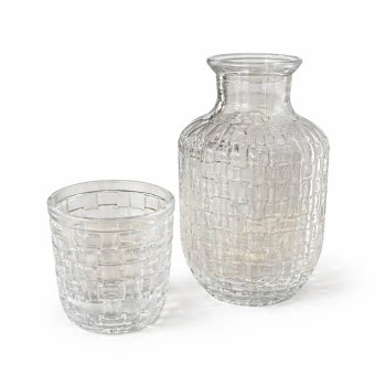 Moringa de Vidro 500ml e Copo 345 ml