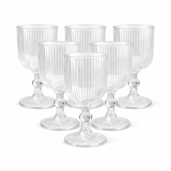 CONJUNTO C/6 TAÇAS DE VIDRO VERSALHES 340ML