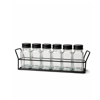 CJ 6 PORTA CONDIMENTOS  + SUPORTE ARAMADO