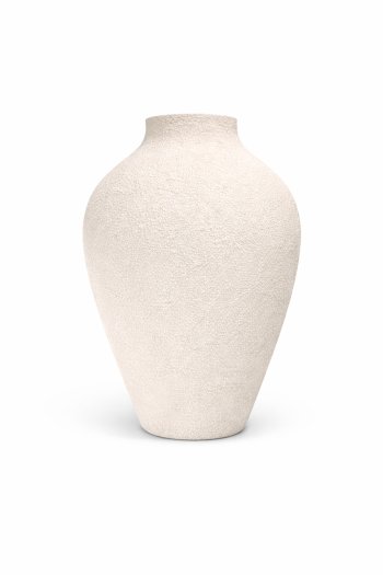 VASO CERAMICA TEXTURIZADO OFF WHITE - 60CM