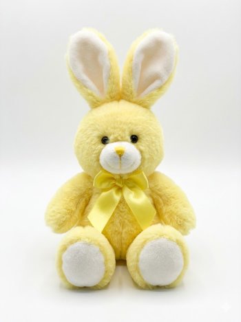 Coelho de Pelucia com Laço Amarelo