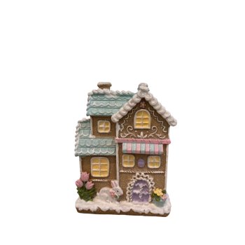 Casinha Decorativo De Pascoa 13cm