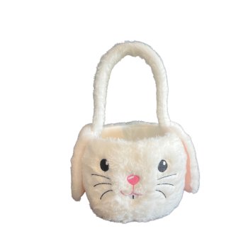 Bolsa de Pelucia Branca com Alça