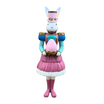 Enfeite Coelinha Rosa 29cm