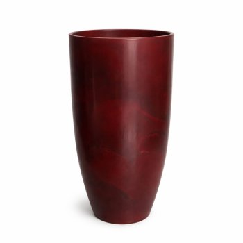 Vaso Decorativo Cone  Bojo Polido Vinho Marmorizado 85 cm